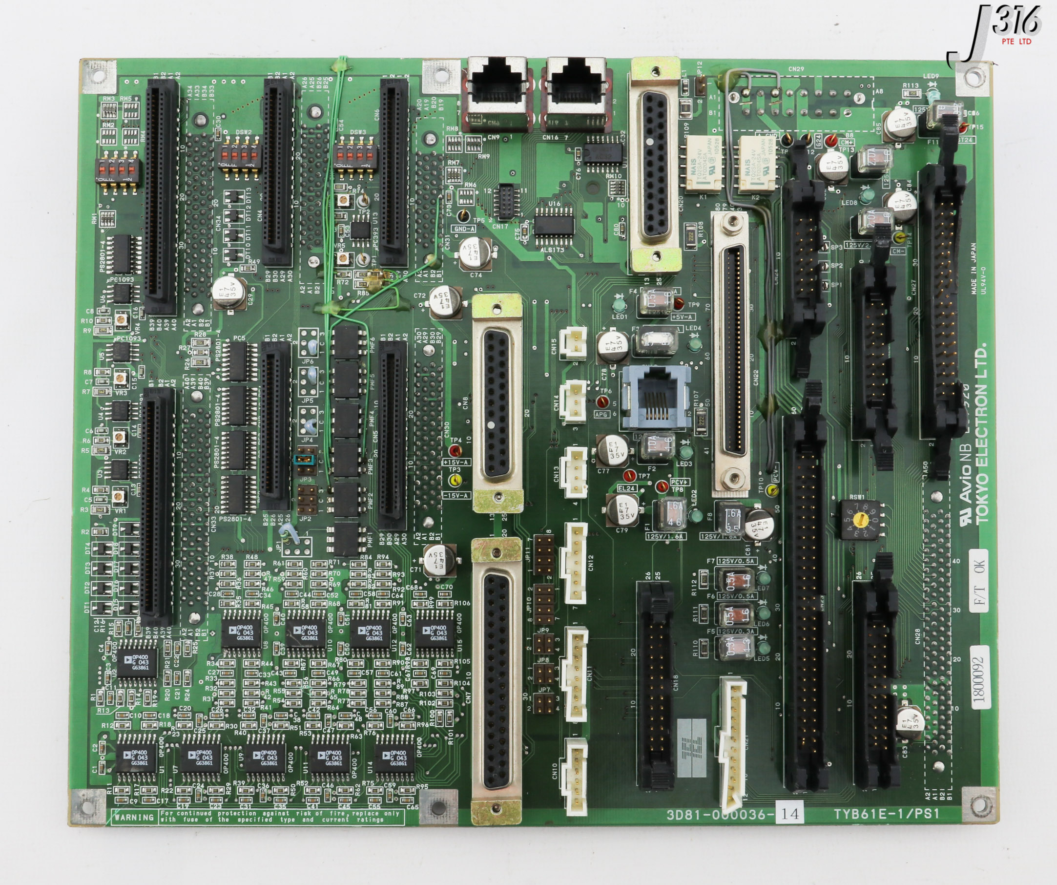 ユウ 32656 TOKYO ELECTRON PCB ASSY, TYB61E-1/PS1 3D81-000036-14 | eBay